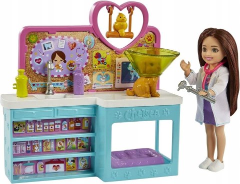 Lalka Barbie Chelsea Zestaw Weterynarz HGT12 Lalka Barbie Chelsea Zestaw Weterynarz HGT12