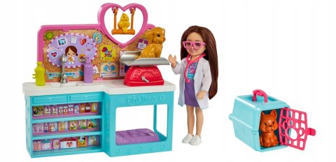 Lalka Barbie Chelsea Zestaw Weterynarz HGT12 Lalka Barbie Chelsea Zestaw Weterynarz HGT12