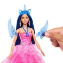 Lalka Barbie księżniczka Sapphire + skrzydlaty jednorożec
