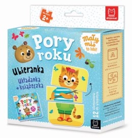 Mały miś to lubi! Pory roku Ubieranka Układanka + książeczka Praca zbiorowa