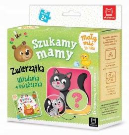 Mały miś to lubi! Szukamy mamy Zwierzątka Układanka + książeczka