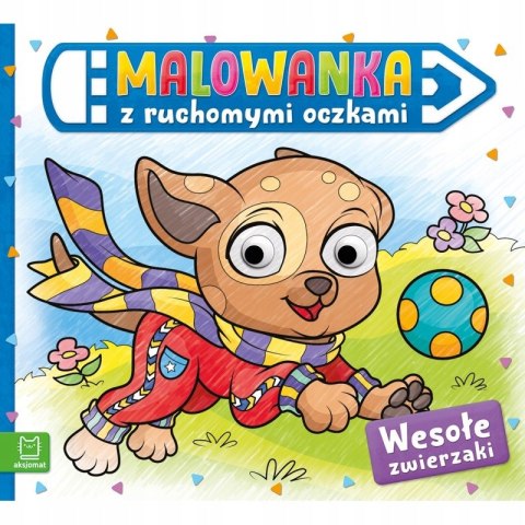 Wesołe zwierzaki Malowanka z ruchomymi oczkami Praca zbiorowa Wesołe zwierzaki Malowanka z ruchomymi oczkami Praca zbiorowa