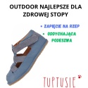 Kapcie sandałki OBEX LAMBI niebieskie - OUTDOOR skóra antypoślizgowe R.