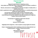 Mrofi kpl.Michał białe body beżowa muszka i spodnie na szelkach