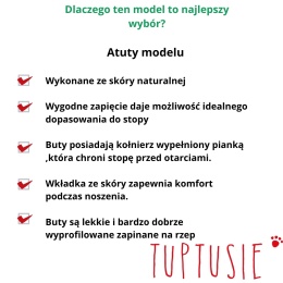 BAREFOOT Sandałki Mazurek MIODOWY skóra rzepa