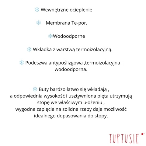Mazurek trzewiki ocieplane malina czerwone zima r Mazurek trzewiki ocieplane malina czerwone zima r